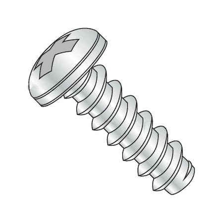Newport Fasteners Self-Drilling Screw, #4 x 3/8 in, Zinc Plated Steel Pan Head Phillips Drive, 30000 PK 850512-30000